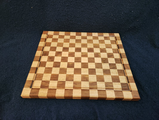 Chess board pattern chopping board
