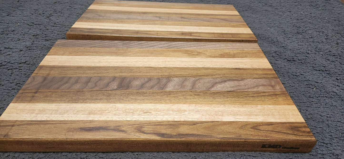 Mixed timber chopping board