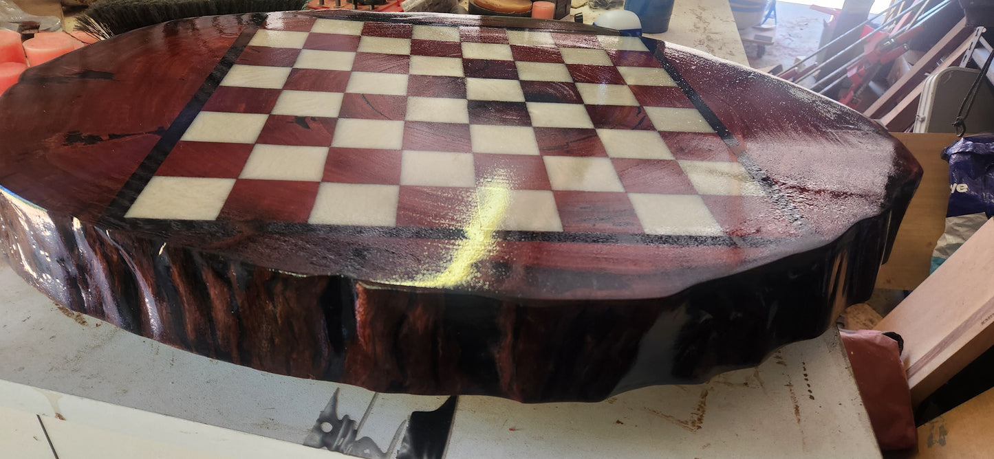 Chess board coffee table