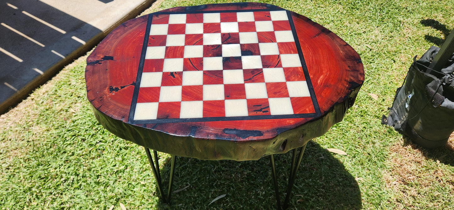 Chess board coffee table